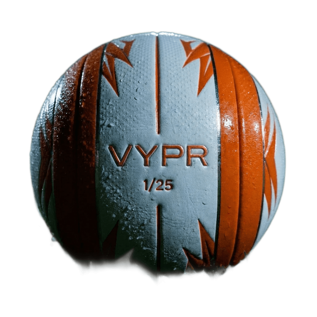 Image of VYPR S1 Official Match Ball, Vivid Orange Edition, numbered 1 of 25